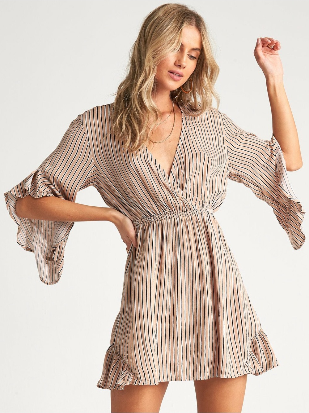 Billabong Love Light Striped mini dress NWT
